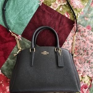 Coach mini sage carryall black NWOT